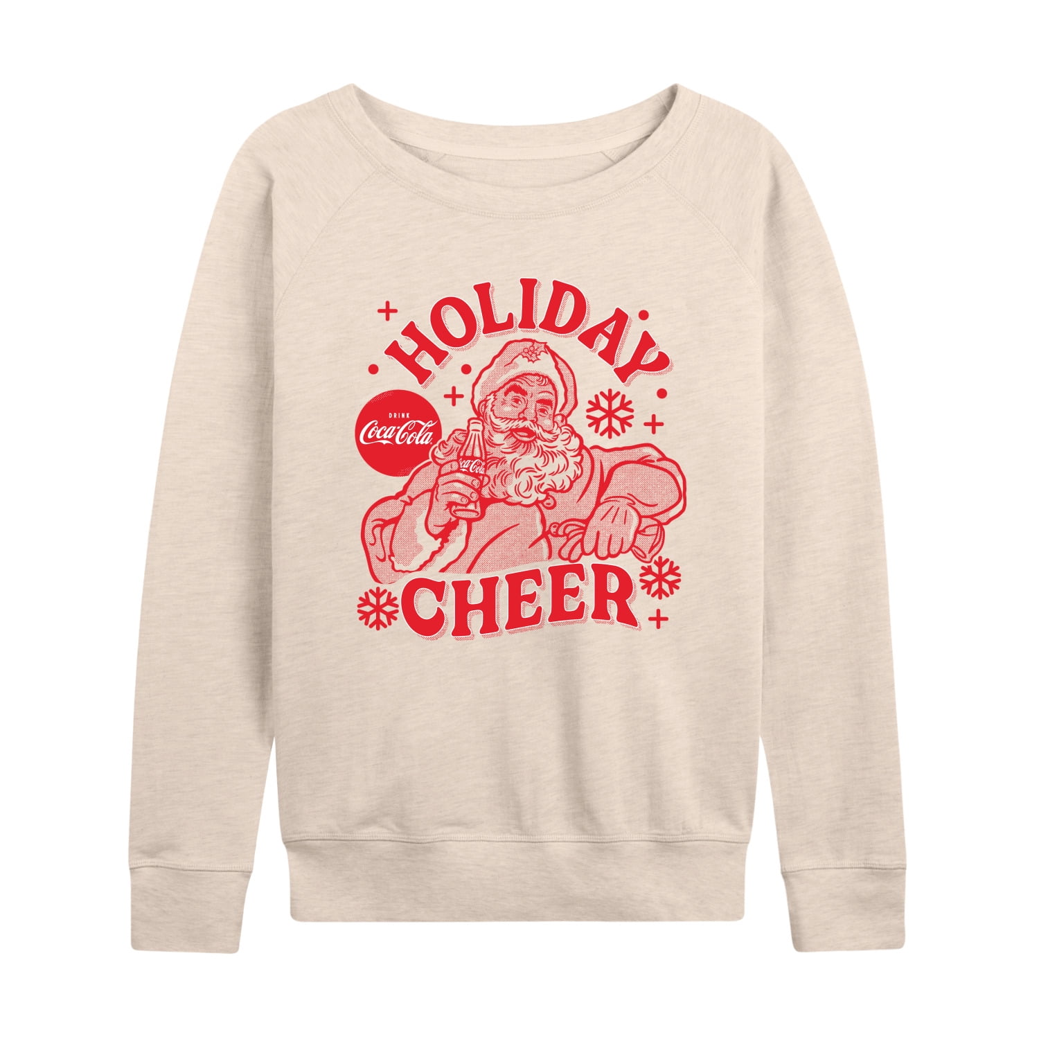 Coca-Cola - Holiday Cheer - Women's French Terry Long Sleeve Pullover ...