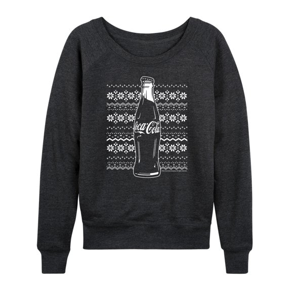 Coca-Cola - Holiday Sweater - Women's French Terry Long Sleeve Pullover