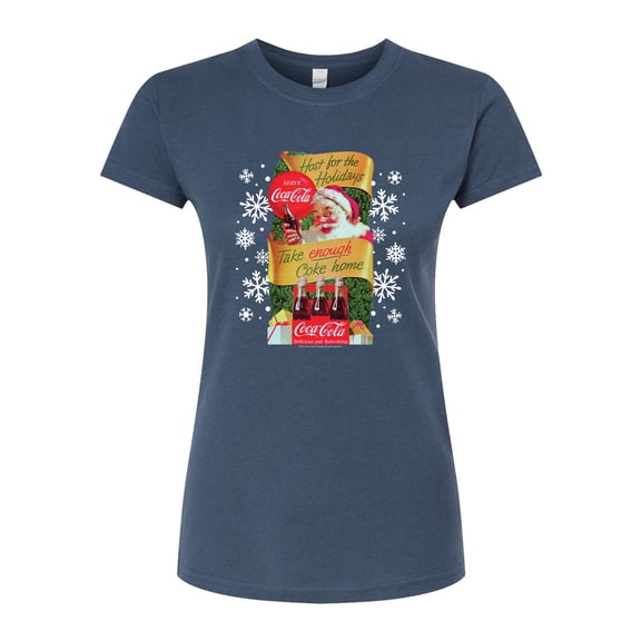 Coca-Cola - Host The Holidays - Juniors Fitted Graphic T-Shirt