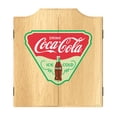 thumbnail image 1 of Coca-Cola Ice Cold Dart Board Cabinet Set with 6 Steel Tip Darts, 1 of 7