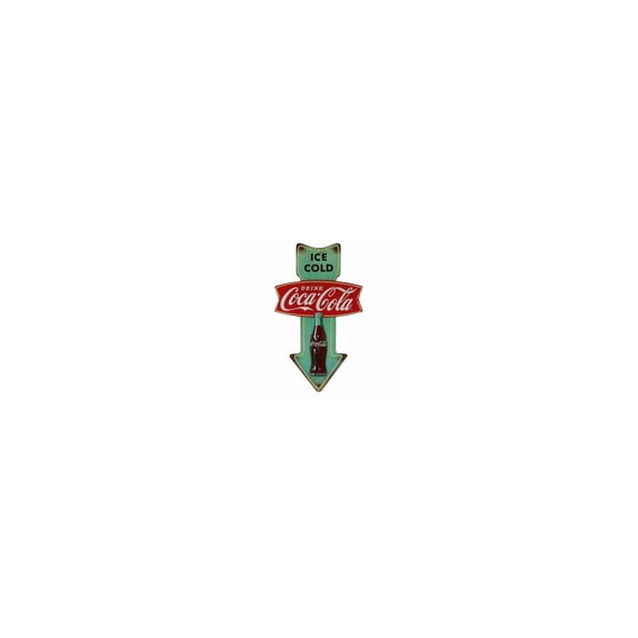 Coca-Cola 90152402-S Ice Cold Embossed Tin Sign