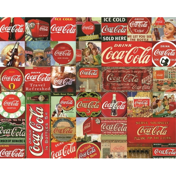 Springbok 1000 Piece Coca-Cola It's the Real Thing Jigsaw Puzzle for Adults - Made in USA