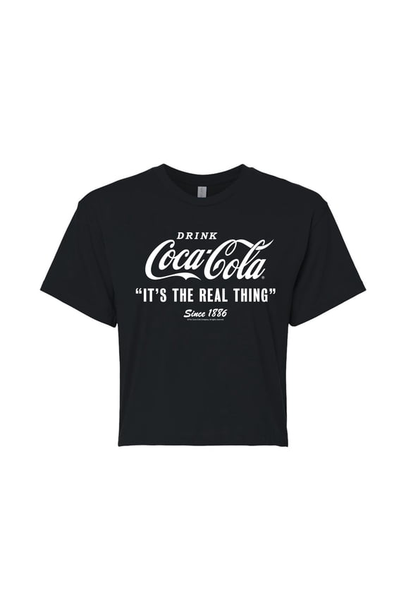 - It's The Real Thing - Juniors Cropped Pullover Hoodie