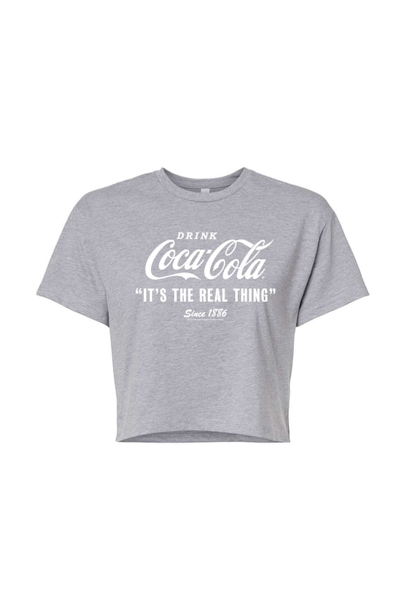 - It's The Real Thing - Juniors Cropped Pullover Hoodie