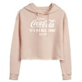 thumbnail image 1 of Coca-Cola - It's The Real Thing - Juniors Cropped Pullover Hoodie, 1 of 5