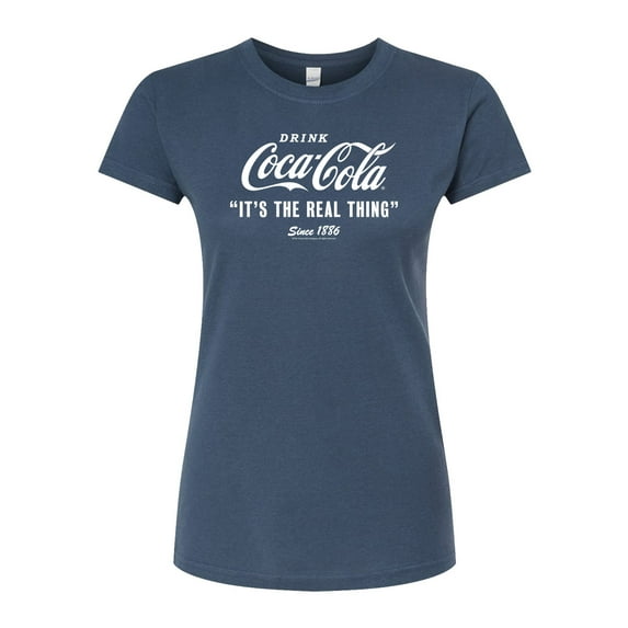 Coca-Cola - It's The Real Thing - Juniors Fitted Graphic T-Shirt