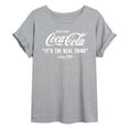 thumbnail image 1 of Coca-Cola - It's The Real Thing - Juniors Ideal Flowy Muscle T-Shirt, 1 of 5