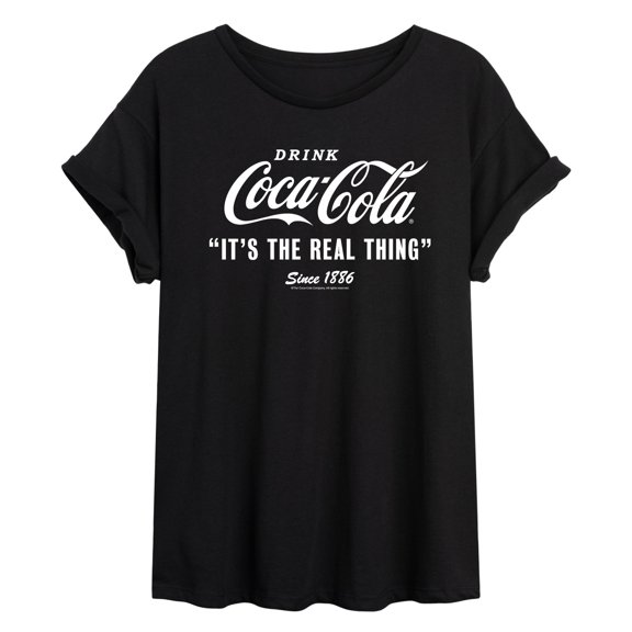 Coca-Cola - It's The Real Thing - Juniors Ideal Flowy Muscle T-Shirt