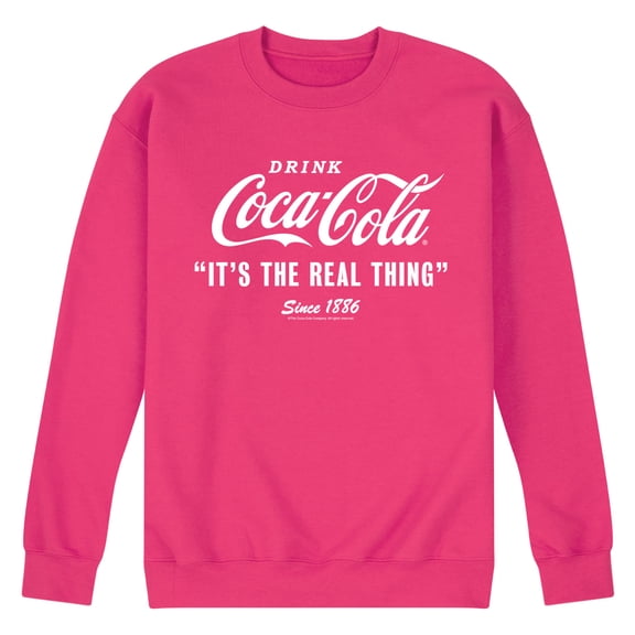Coca-Cola - It's The Real Thing - Men's Crew Neck Fleece Pullover