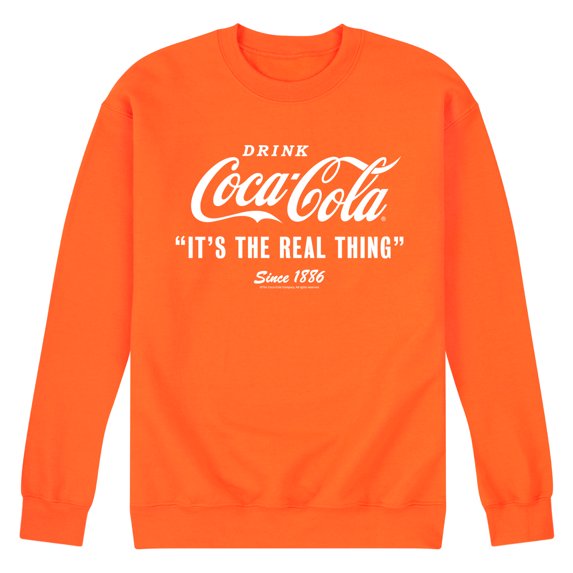 Coca-Cola - It's The Real Thing - Men's Crew Neck Fleece Pullover