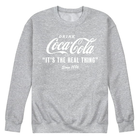 Coca-Cola - It's The Real Thing - Men's Crew Neck Fleece Pullover