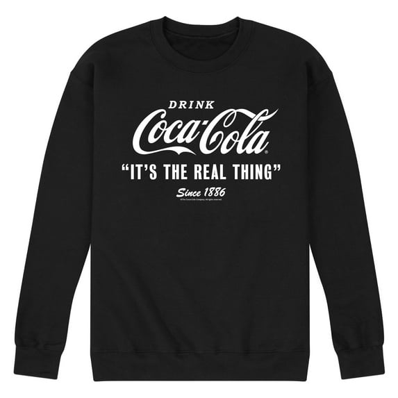 Coca-Cola - It's The Real Thing - Men's Crew Neck Fleece Pullover