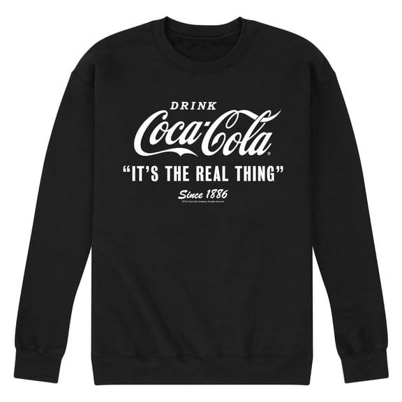 Coca-Cola - It's The Real Thing - Men's Crew Neck Fleece Pullover