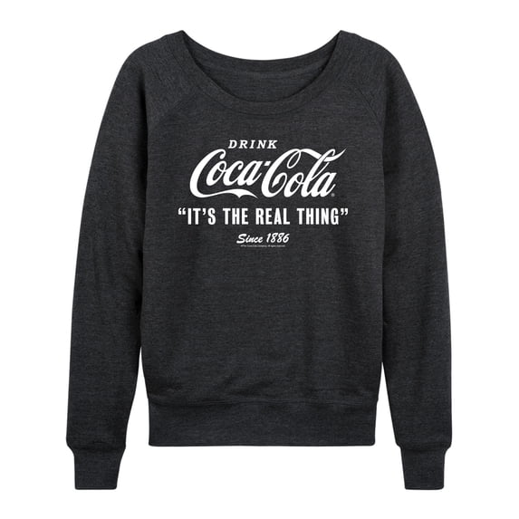 Coca-Cola - It's The Real Thing - Women's Lightweight French Terry Long Sleeve Shirt