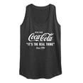 thumbnail image 1 of Coca-Cola - It's The Real Thing  - Women's Racerback Tank Top, 1 of 5