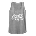 thumbnail image 1 of Coca-Cola - It's The Real Thing  - Women's Racerback Tank Top, 1 of 5