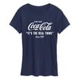 thumbnail image 1 of Coca-Cola - It's The Real Thing  - Women's Short Sleeve Graphic T-Shirt, 1 of 5