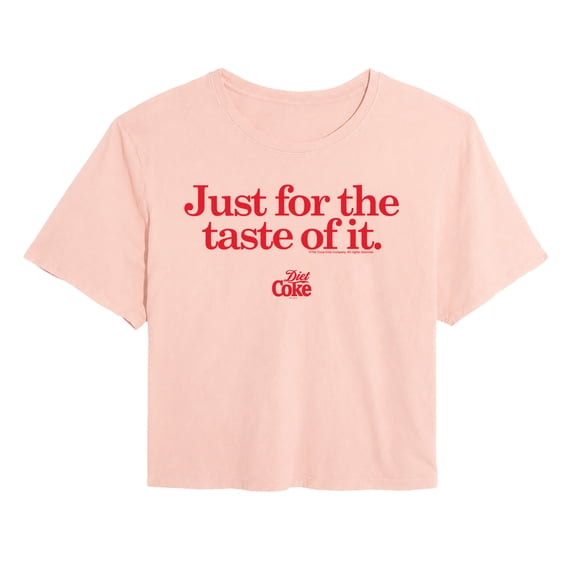 Coca-Cola - Just For The Taste Of It - Juniors Cropped Graphic T-Shirt