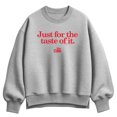 thumbnail image 1 of Coca-Cola - Just For The Taste Of It - Ladies Oversized Fleece Crew Sweatshirt, 1 of 3