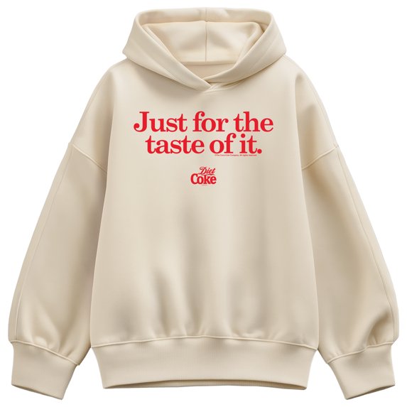 Coca-Cola - Just For The Taste Of It - Ladies Oversized Fleece Hoodie Sweatshirt