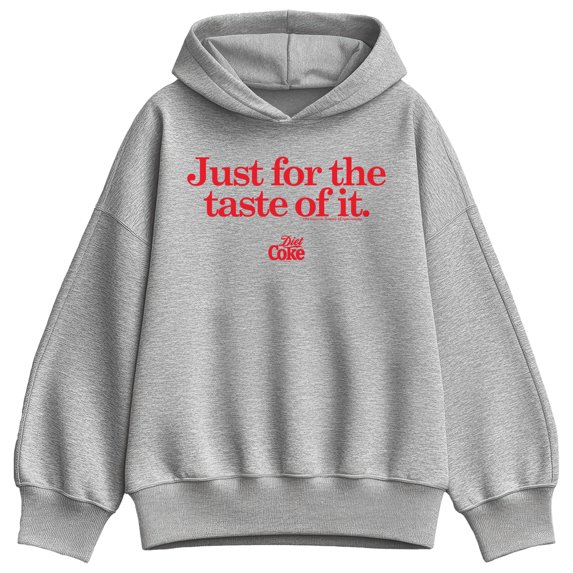 Coca-Cola - Just For The Taste Of It - Ladies Oversized Fleece Hoodie Sweatshirt