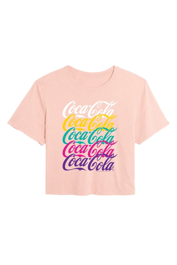 - Logo 90s Stacked - Juniors Cropped Graphic T-Shirt