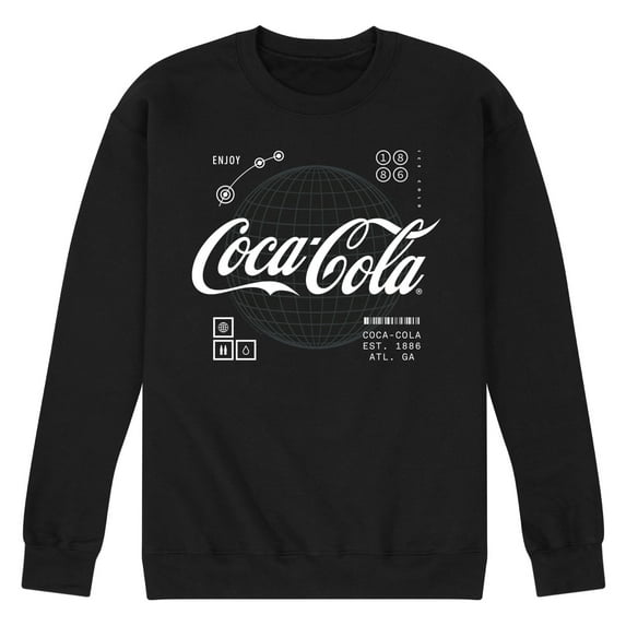 Coca-Cola - Logo Hud - Men's Crew Neck Fleece Pullover