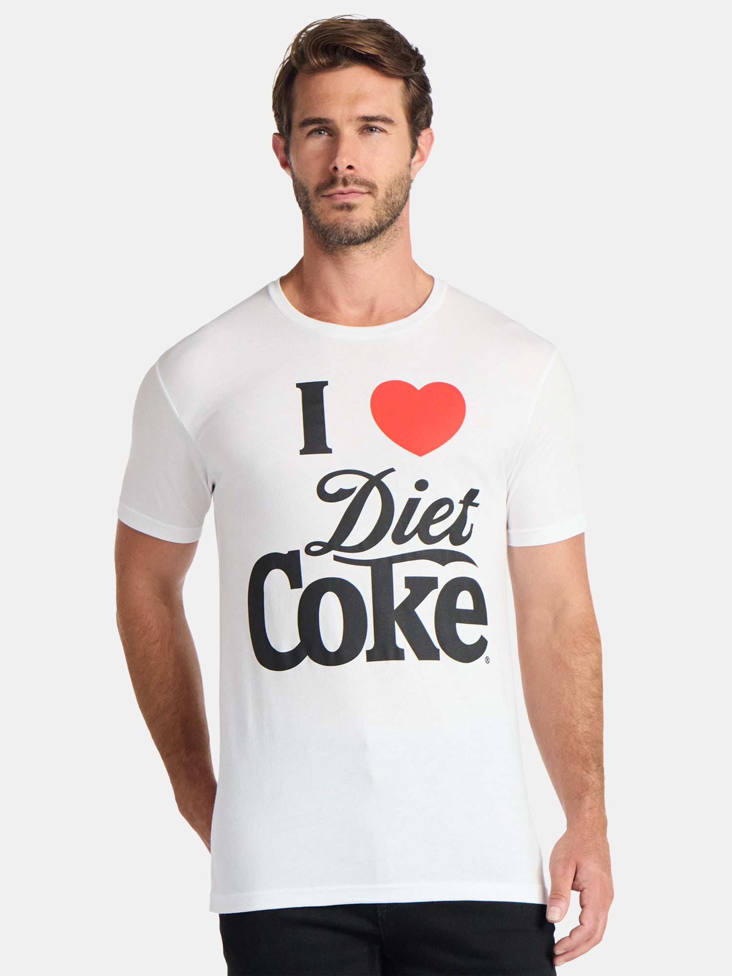 Coca-Cola Men's and Big Men's I Heart Diet Coke Graphic Tee, Sizes S-3XL