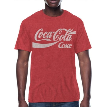 Coca-Cola, Men's & Big Men's Graphic Tee Shirt, Two Coke Logos, Sizes S-3XL