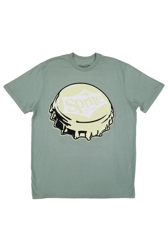 Mens Big & Tall Green Sprite Bottle Cap Graphic Tee T-Shirt LT