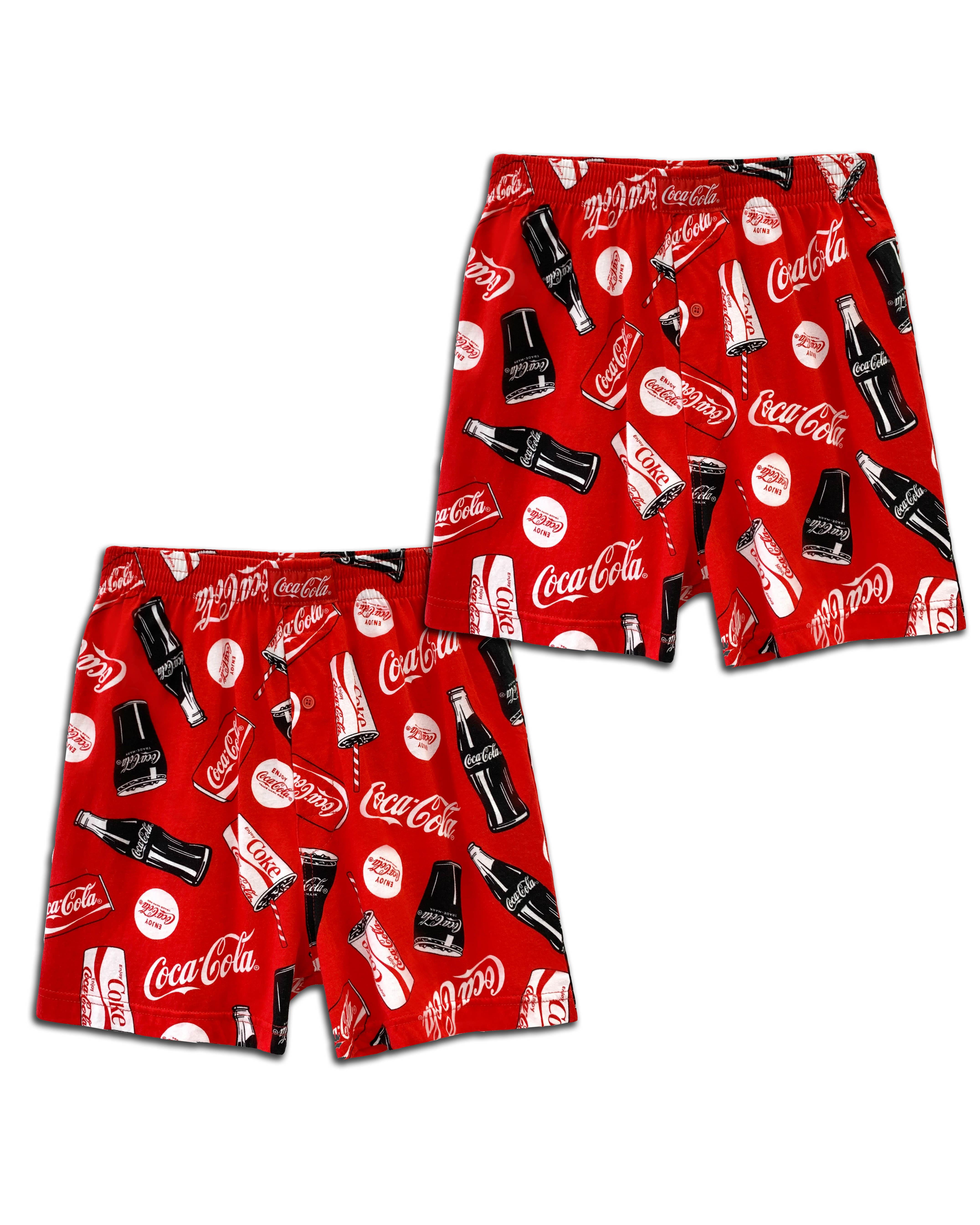 Coca-Cola Men's Coke Allover Print Lounge Jam Shorts
