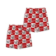 COCA-COLA Mens Boxer Shorts 2 Pack, Male XS-XL, The Real Thing, Size: XS