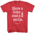 thumbnail image 1 of Coca-Cola Mens Shirt, Classic Soda Coke T-Shirt Red Heather – XL, 1 of 5