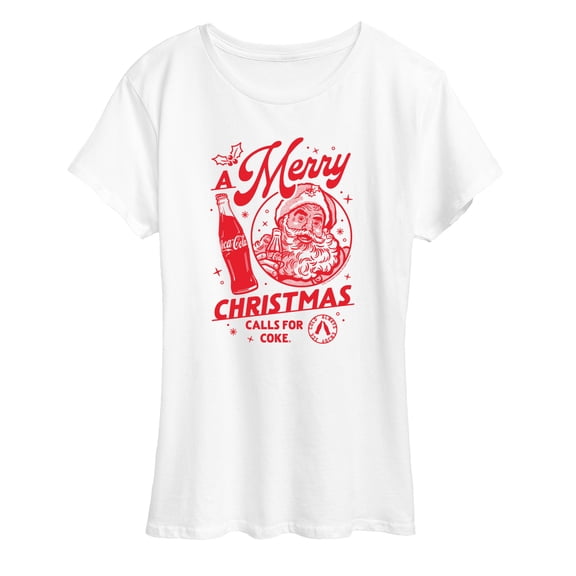 Coca-Cola - Merry Christmas Calls For Coke - Women's Short Sleeve Graphic T-Shirt