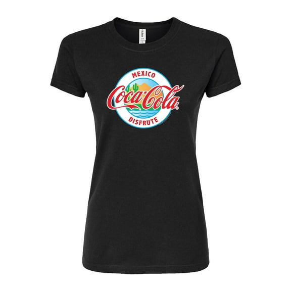 Coca-Cola - Mexico Disfute - Juniors Fitted Graphic T-Shirt