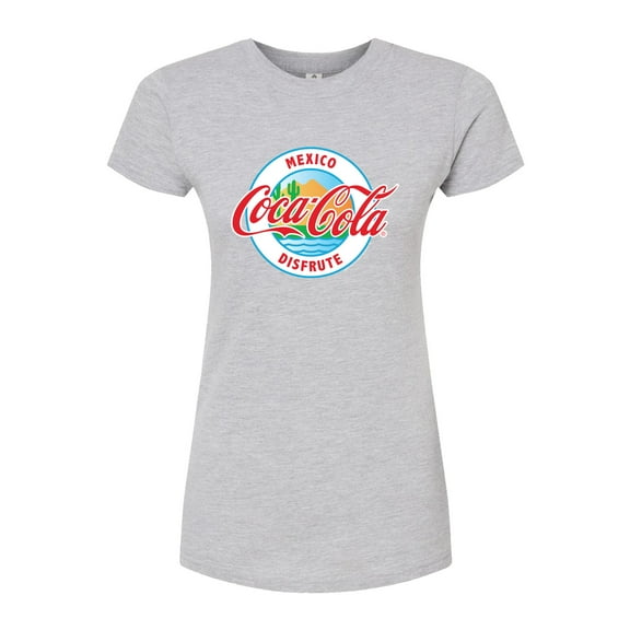 Coca-Cola - Mexico Disfute - Juniors Fitted Graphic T-Shirt