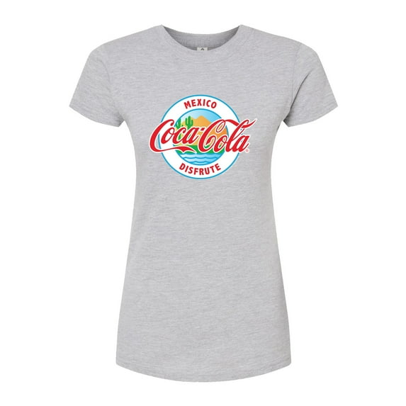Coca-Cola - Mexico Disfute - Juniors Fitted Graphic T-Shirt