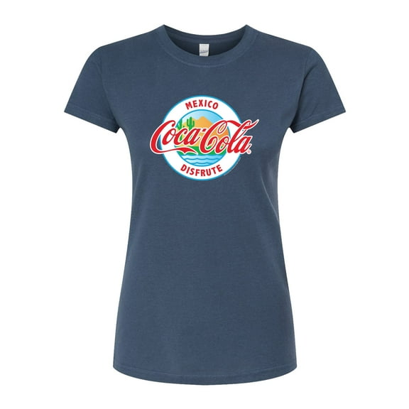 Coca-Cola - Mexico Disfute - Juniors Fitted Graphic T-Shirt