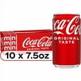 thumbnail image 1 of 2X - Coca-Cola Soda Mini Cans-10 pk / 7.5 fl oz, 1 of 5
