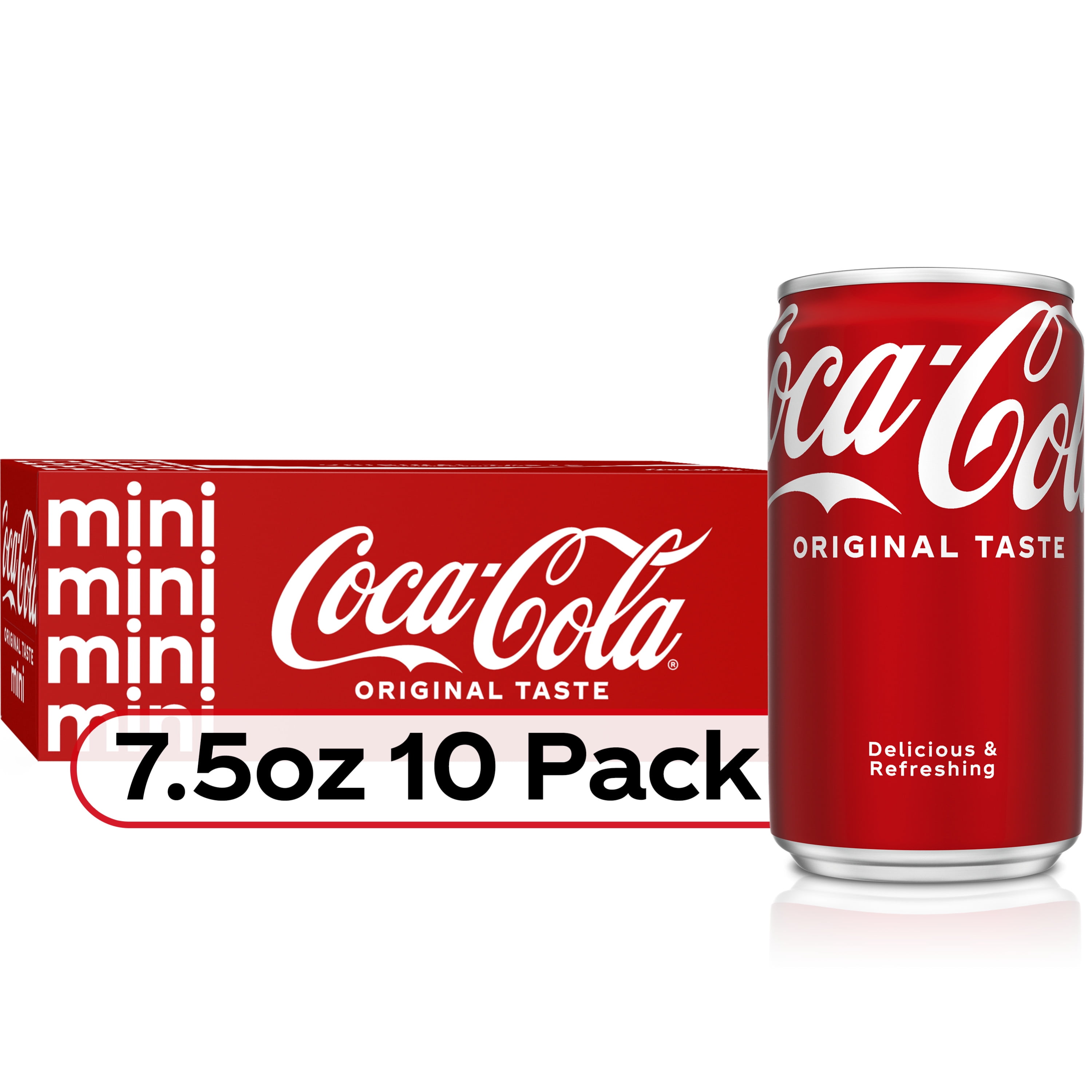 Coca-Cola Classic Coke Mini 7.5 oz Cans - Shop Soda at H-E-B