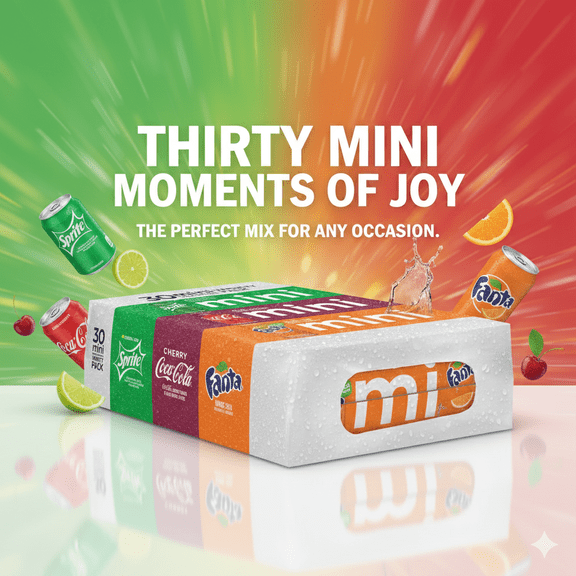 Coca-Cola Mini Variety Pack, 7.5 fl oz Cans 30-Count
