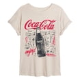 thumbnail image 1 of Coca-Cola - Music Doodles - Juniors Oversized Graphic T-Shirt, 1 of 4