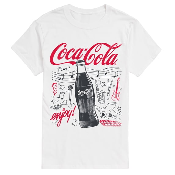 Coca-Cola - Music Doodles - Men's Short Sleeve Graphic T-Shirt