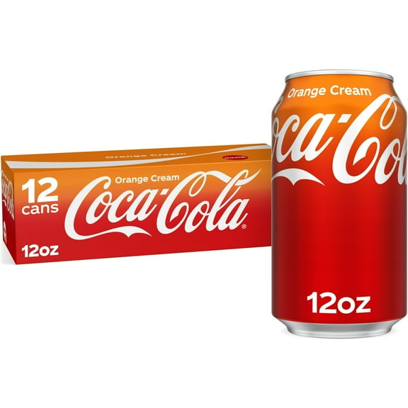 Coca-Cola Orange Cream Soda, 12 oz Cans 12-Pack,