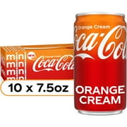 Coca-Cola Orange Cream Soda, 7.5 oz. mini cans (Pack of 10)