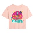 thumbnail image 1 of Coca-Cola - Pattern Logo - Juniors Cropped Graphic T-Shirt, 1 of 3