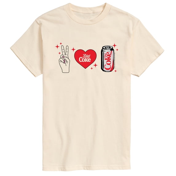 Coca-Cola - Peace Love And Diet Coke Men's Short Sleeve Graphic T-Shirt