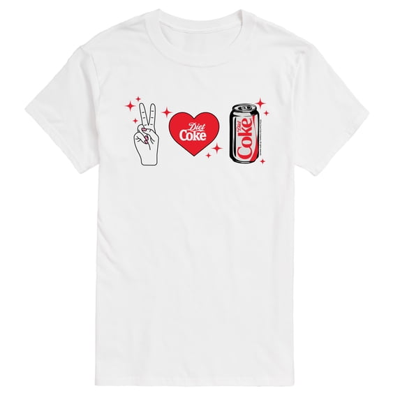 Coca-Cola - Peace Love And Diet Coke Men's Short Sleeve Graphic T-Shirt