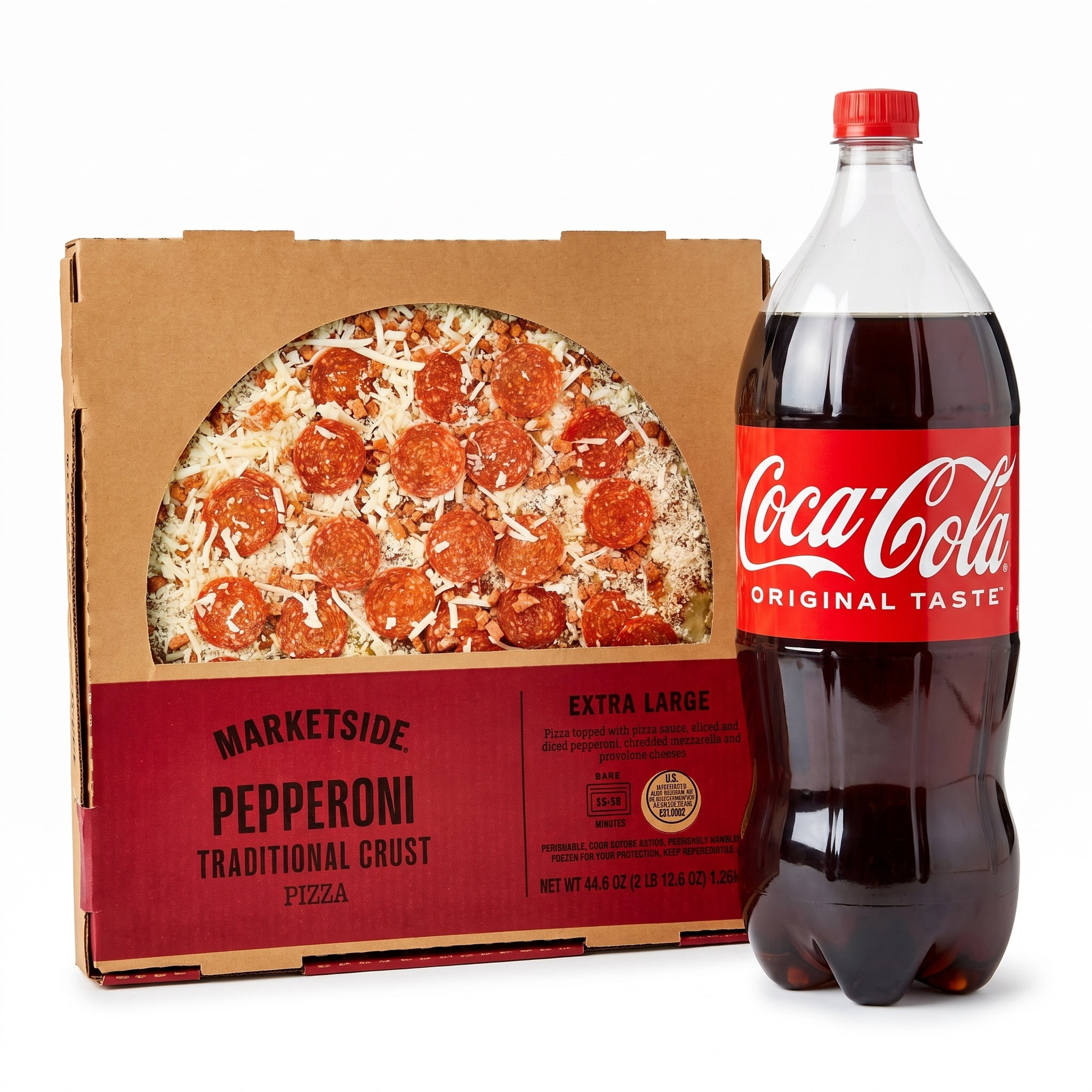 Coca-Cola and Fresh Pepperoni Pizza Meal Bundle