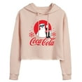 thumbnail image 1 of Coca-Cola - Polar Bear Circle - Juniors Cropped Long Sleeve Fleece Hoodie, 1 of 5